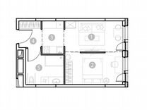 2-к. апартаменты, 39,7 м², 7/18 эт.