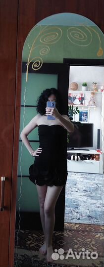 Платье женское 42 44 черное вечернее