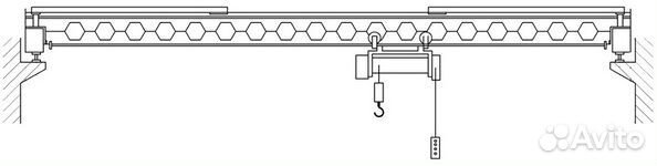Кран мостовой однобалочный опорный