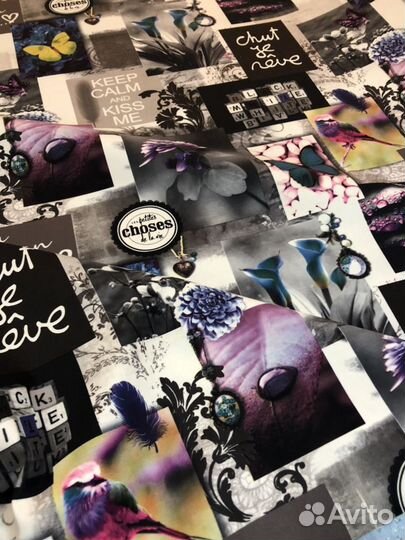 Велюр с рисунком