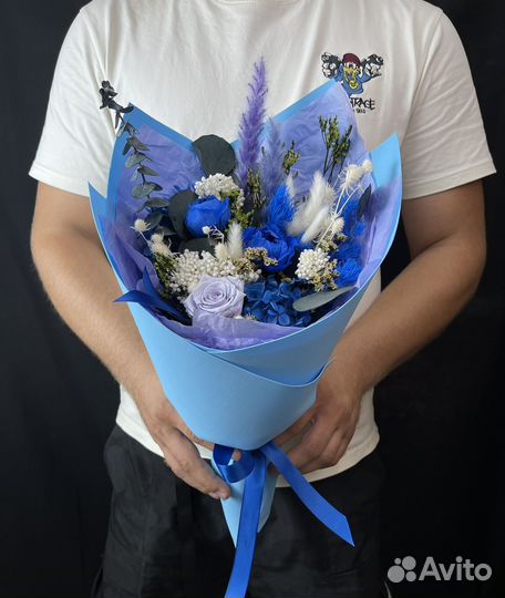 Сухоцветы букет на 1 сентября