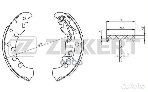 Колодки торм. бараб. задн. Fiat Fiorino (225 ) 07