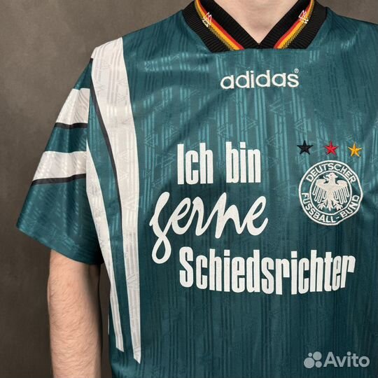 Винтажное джерси Adidas Germany 1996 Away Jersey N