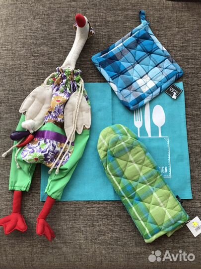 Набор для кухни: салфетка, пакетница, прихватка