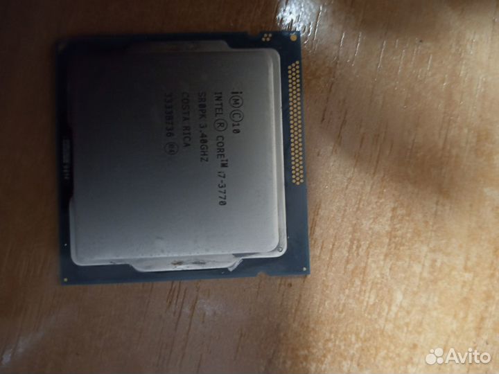 Intel core i7 3770 + кулер цпу + 2х4 RAM