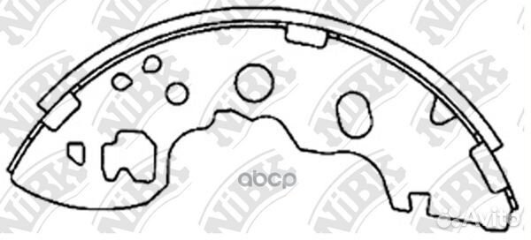Колодки тормозные барабанные задние NiBK FN3426