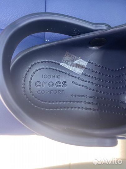 Сабо Crocs синие лето