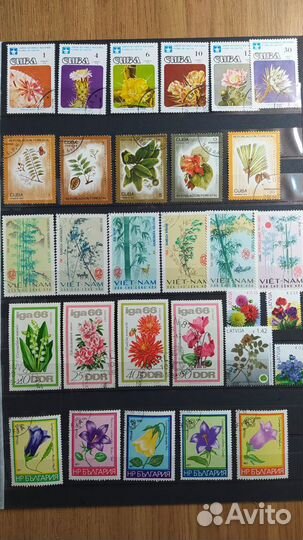 Почтовые марки фауна флора I