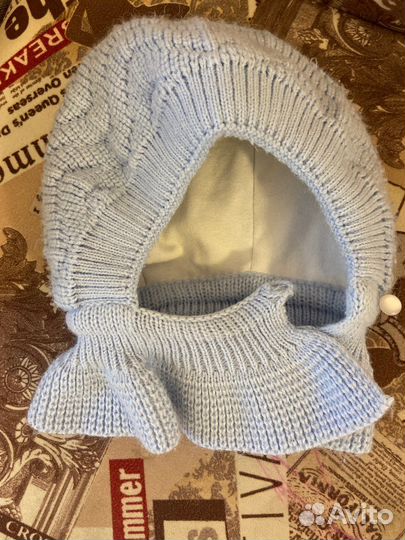 Шапка шлем для новорожденных