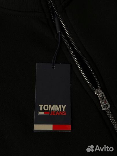 Толстовка Tommy Hilfiger черная на замке