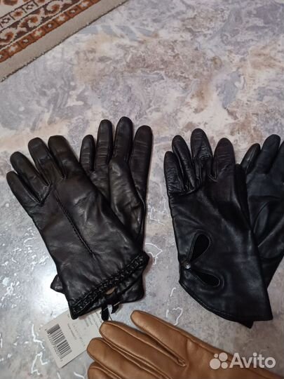 Перчатки кожаные