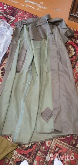 Плащ палатка офицерская военная с капюшоном СССР