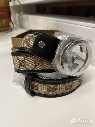 Ремень мужской Gucci 125 см натуральная кожа