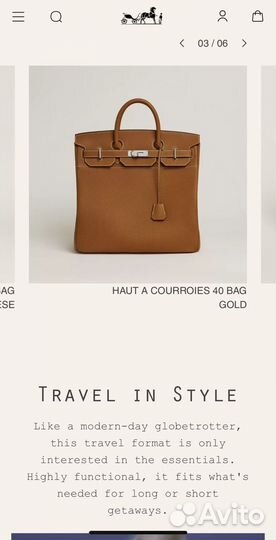 Сумка Hermes Birkin 40