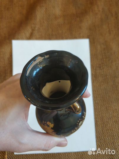 Ваза маленькая чёрная