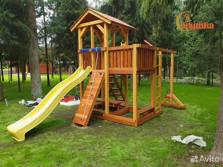 Игровой комплекс уличный качели лодочка доставка