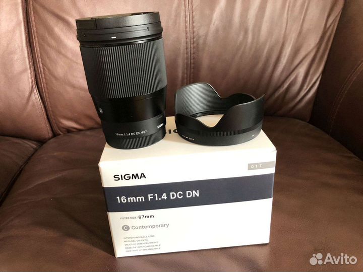 Объектив Sigma 16mm F1.4 DC DN C Sony E