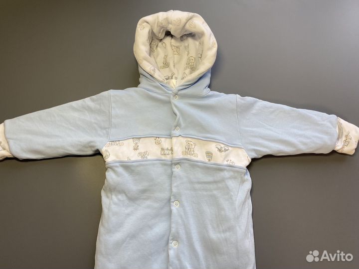 Слип комбинезон утепленный р68