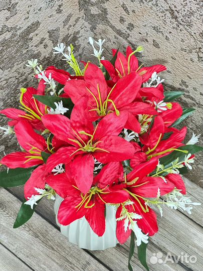 Искуственные цветы упаковка 40 штук