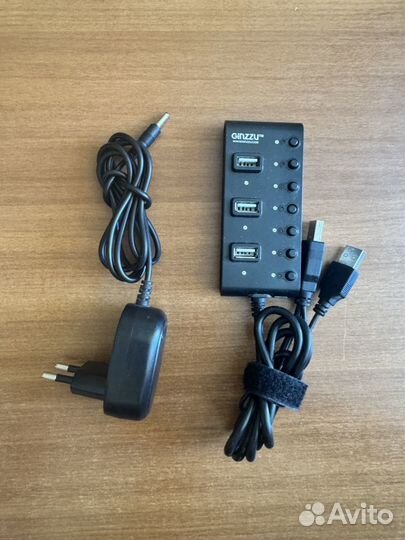 Хаб(разветвитель) Ginzzu на 7 USB