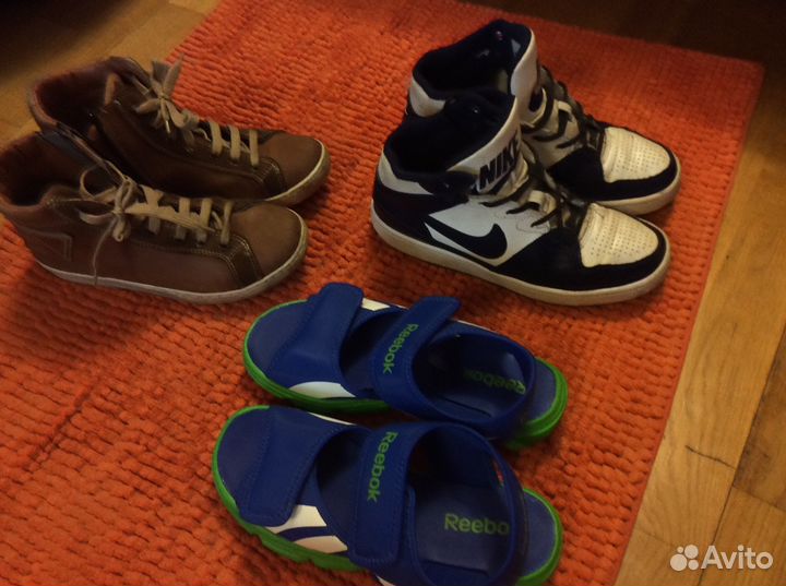 Ботинки кожаные, сандали новые р.35