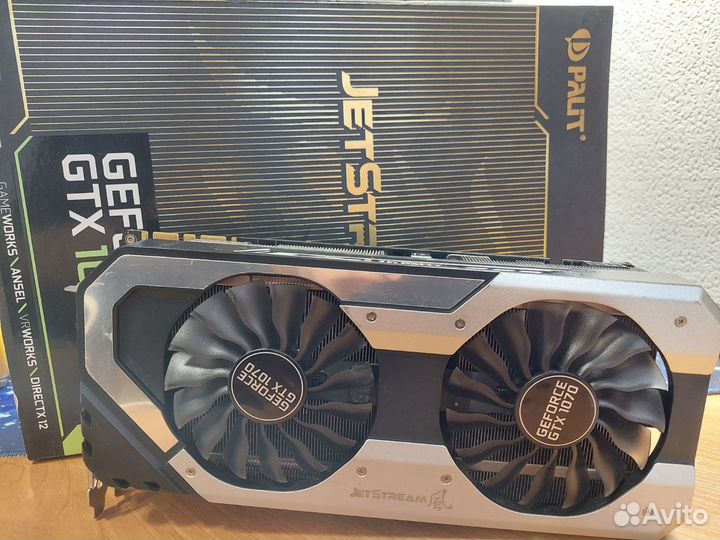 Игровая видеокарта GTX 1070 Palit JetStream