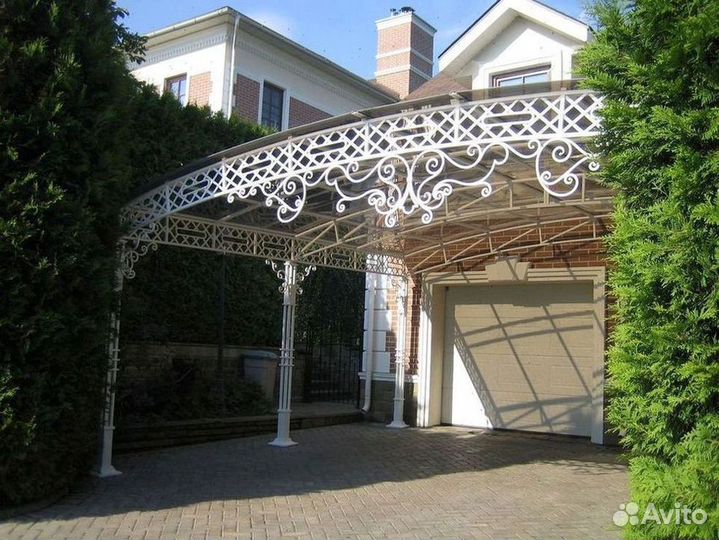 Навес металлический под ключ