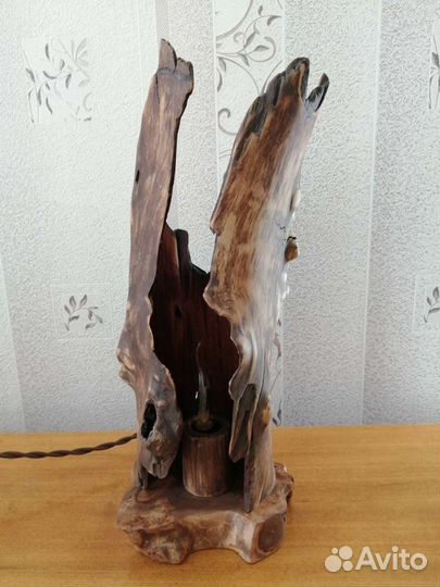 Настольный светильник в стиле Рустик с лампой Эдис