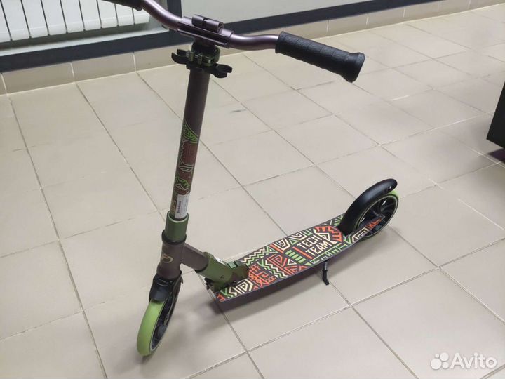 Самокат раскладной 180R Comfort коричнево/зеленый