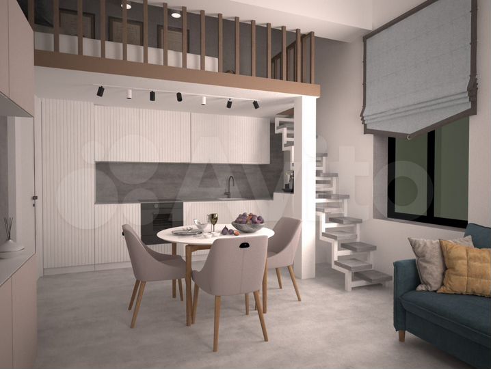 Апартаменты-студия, 24,9 м², 2/3 эт.