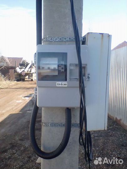 Столб под электричество монтаж 220в 380в