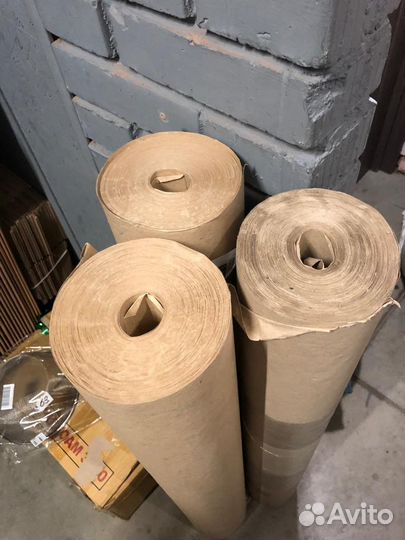 Крафтовая упаковочная бумага рулон