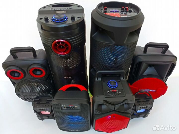 Колонки портативные с USB bluetooth радио