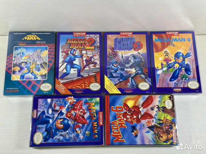 Mega Man 1-6 NES mint