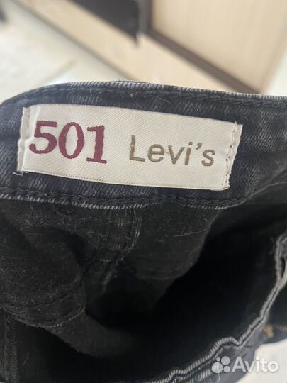 Джинсы levis 501 черные