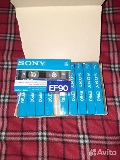 Аудиокассеты sony super EF 90 s