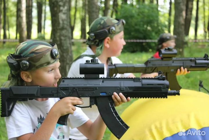 Игра для детей и взрослых выездной лазертаг