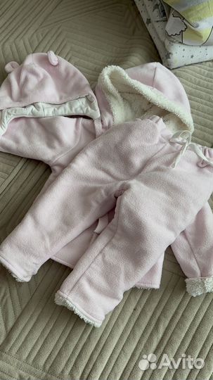 Теплый костюм для девочки 86