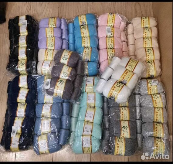 Норка пряжа с желтой этикеткой