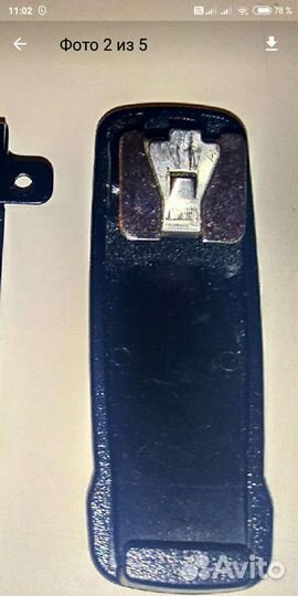 Новая клипса-крепёж рации Vertex