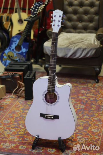 Электро акустическая гитара новая с дефектом