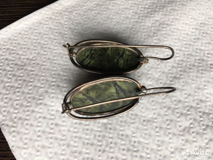 Украшения Нат.камень, невидимки СССР