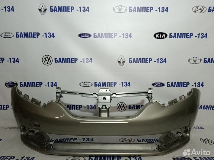 Бампер передний renault logan 2 бежевый