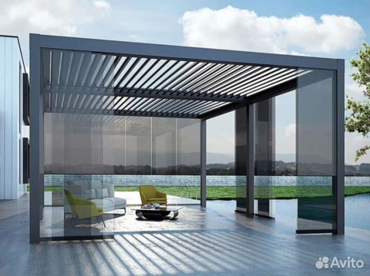 Стеклянные понарамные бесетки