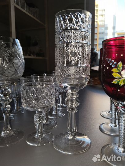 Фужеры,бокалы,рюмки,хрусталь Богемия,хрусталь СССР