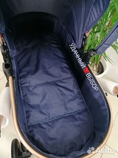 Новая коляска 3в1 Luxmom 530-W (джинсовый)