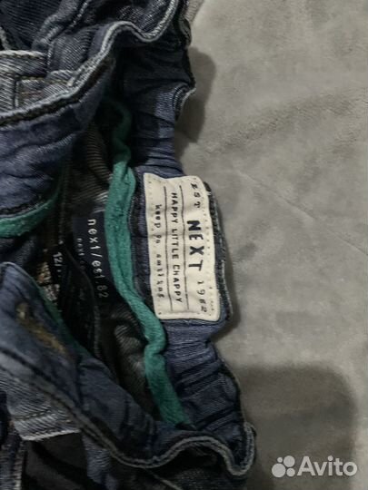 Джинсы next на мальчика 6-9 мес