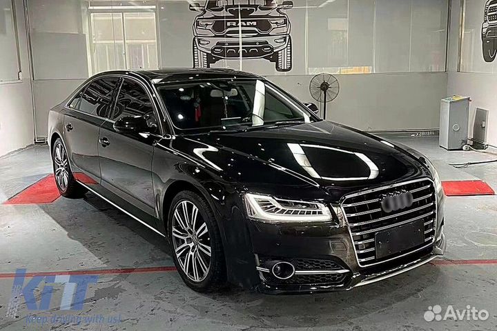 Audi A8 D4 S8 передний бампер рестайлинг в сборе