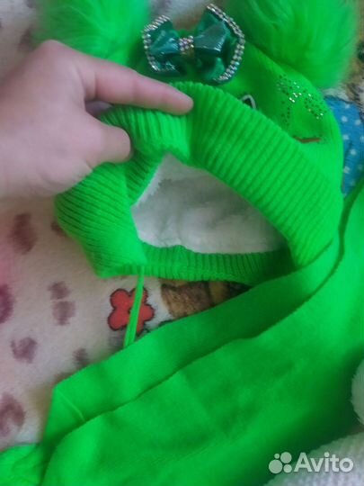 Комплект шапка, шарфы, хомуты