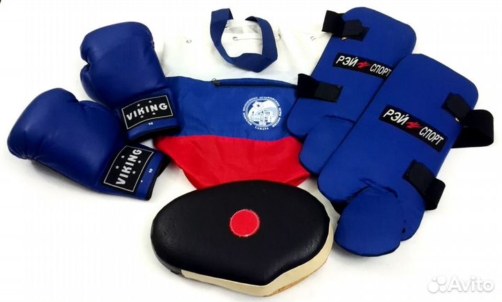 Единоборства Набор: полуфуты перчатки лапа